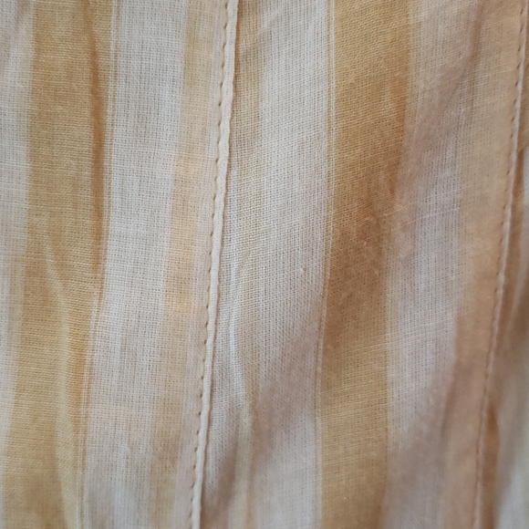 NWT Multiples Cotton Striped Flare Midi Skirt Sz 6 - Picture 7 of 7